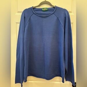 Alan Paine Men’s Pullover Sweater XXL 100% cotton with a rolled, hem, sleeve